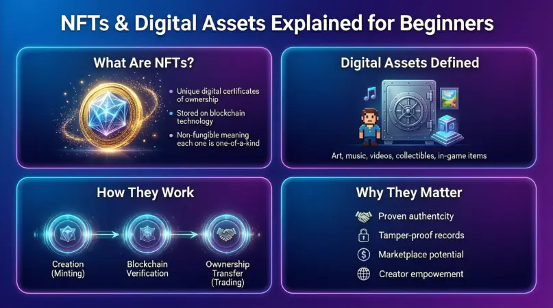 nfts & digital assets explained for beginners