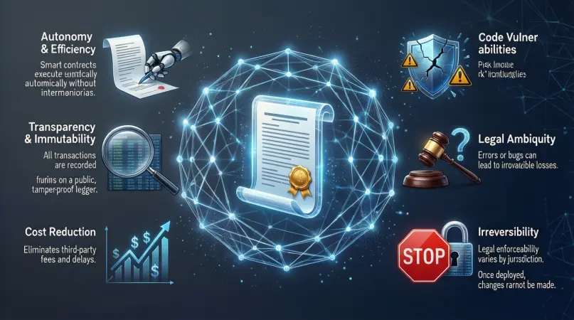 smart contracts explained benefits & risks