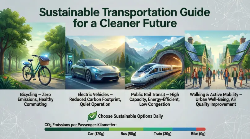 sustainable transportation guide for a cleaner future